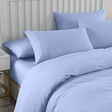 Royal Comfort Bamboo Cooling 2000TC Quilt Cover Set - Double-Light Blue