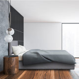 Milano Luxury Gas Lift Bed with Headboard (Model 1) - Grey No.28 - Queen