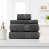 Royal Comfort Cotton Bamboo Towel 4pc Set - Granite