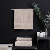 Royal Comfort Cotton Bamboo Towel 4pc Set - Beige