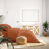 Royal Comfort - Balmain 1000TC Bamboo cotton Quilt Cover Sets (Queen) - Cinnamon