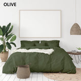 Royal Comfort - Balmain 1000TC Bamboo cotton Quilt Cover Sets (King) - Olive