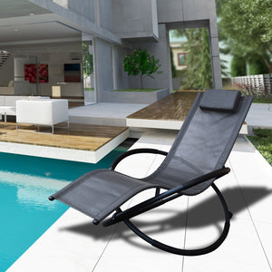 Arcadia Furniture Zero Gravity Rocking Chair  - Grey
