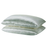 Silk Pillowcase TWIN PACK - SIZE: 51cm x 76cm - Sage