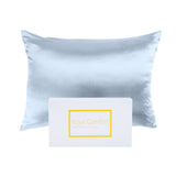 Silk Pillowcase TWIN PACK - SIZE: 51cm x 76cm - Soft Blue