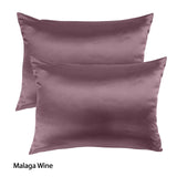 Silk Pillowcase TWIN PACK - SIZE: 51X76CM  - Malaga Wine