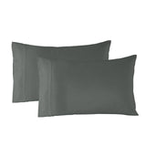 Royal Comfort Blended Bamboo Quilt Cover Sets - Charcoal - Queen