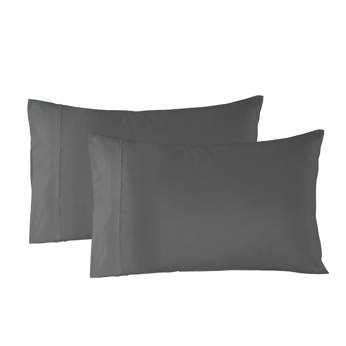 Royal Comfort Blended Bamboo Quilt Cover Sets - Charcoal - King
