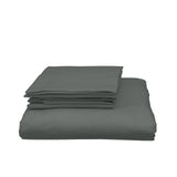 Royal Comfort Blended Bamboo Quilt Cover Sets - Charcoal - King