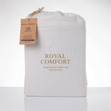 Royal Comfort Vintage Washed 100 % Cotton Quilt Cover Set Single - White