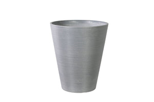 Plant Pots Decorative Textured Round Grey Planter 47cm