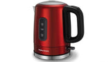 Morphy Richards 1L Accents Stainless Steel Kettle Red
