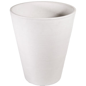 Plant Pots Decorative Textured Round White Planter 47cm