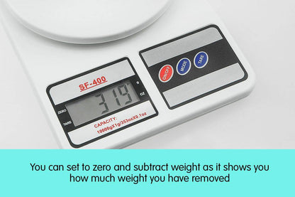 Digital Kitchen Scales 10kg / 1gm Electronic Food Scale