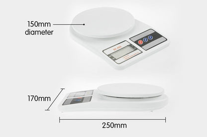 Digital Kitchen Scales 10kg / 1gm Electronic Food Scale