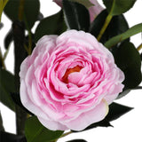 Artificial Plant Camellia Tree Flowering Pink  180cm