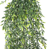 Artificial Plant Hanging Ruscus Leaf Plant UV Resistant 90cm