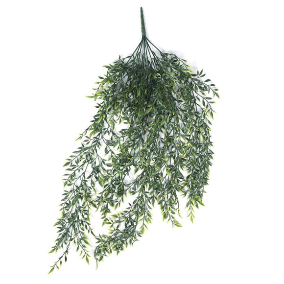 Artificial Plant Hanging Ruscus Leaf Plant UV Resistant 90cm