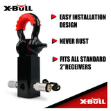 X-BULL 4X4 Hitch Receiver 5T Recovery Receiver with Bow Shackle Tow Bar Off Road 4WD