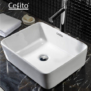 Cefito Bathroom Basin Ceramic Vanity Sink Hand Wash Bowl 48x37cm White
