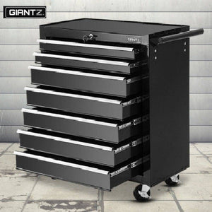 Giantz 7 Drawers Tool Chest and Trolley Black