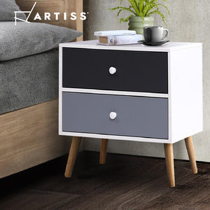 Bedside Table Drawers Side Table Nightstand