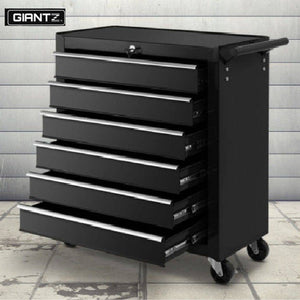 Giantz 6 Drawers Tool Chest and Trolley Black