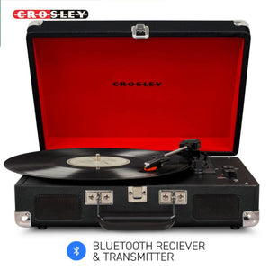 CROSLEY Crosley Cruiser Black - Bluetooth Portable Turntable