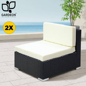 2PC Gardeon Outdoor Furniture Sofa Set Wicker Rattan Chairs  ( Build Your own setting)