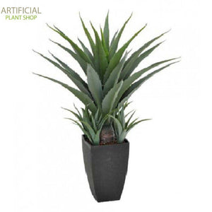Artificial Plant Agave  In A Decorative Black Pot 73cm