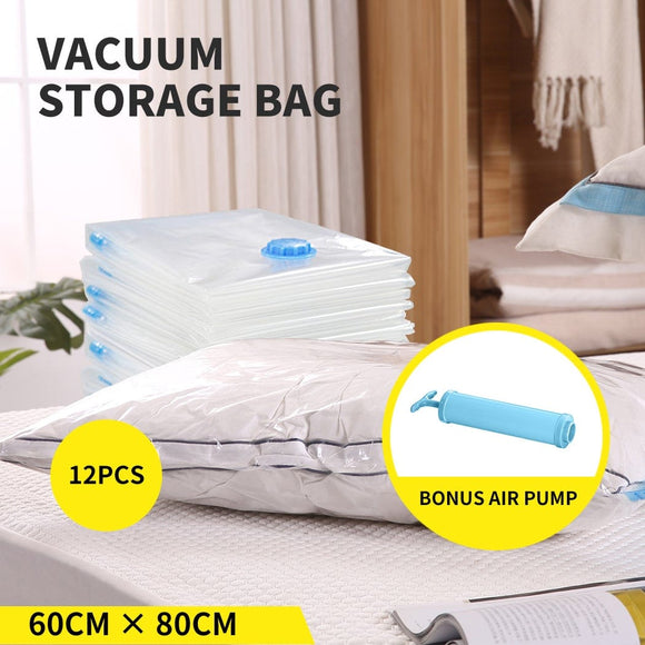 Vacuum Storage Bags Save Space Seal Compressing Clothes Quilt Organizer Saver 12x 60cm x 80cm