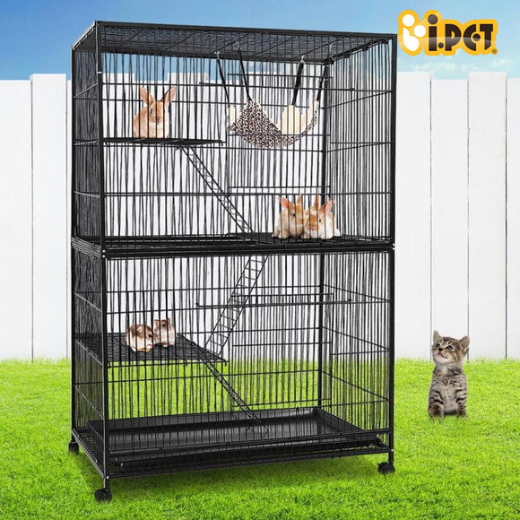 4 Level Bird Cage Rabbit Bird Ferret Parrot Aviary Cat Hamster 142cm