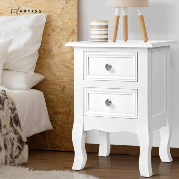 Bedside Tables Drawers Side Table French Storage Cabinet