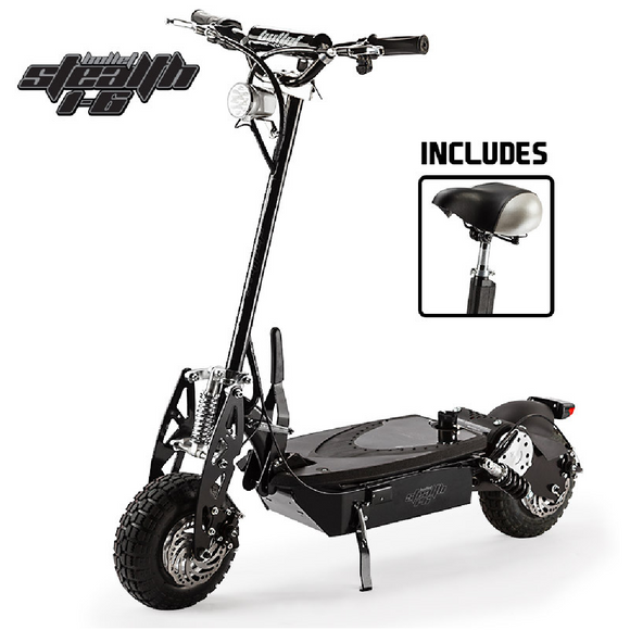 BULLET Stealth 1-6 1000W Electric Scooter 48V - Turbo w/ LED