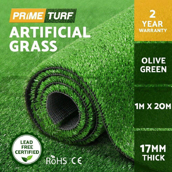 Primeturf Artificial Grass 1x20M Turf 17mm