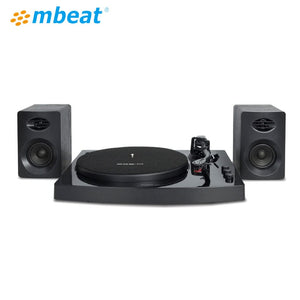 mbeat Pro-M Turntable with Bluetooth Speakers (Black)