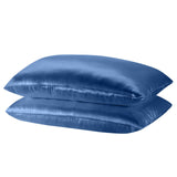 MULBERRY Silk Pillowcase TWIN PACK - SIZE: 51cm x 76cm - NAVY