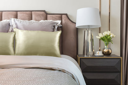 MULBERRY SILK PILLOW CASE TWIN PACK - SIZE: 51X76CM - CHAMPAGNE