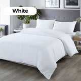Royal Comfort Blended Bamboo Quilt Cover Sets -White-Queen