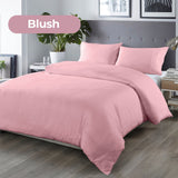 Royal Comfort Blended Bamboo Quilt Cover Sets -Blush-Queen