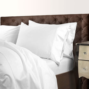 Royal Comfort 1000TC Cotton Blend Quilt Cover Sets Queen - White