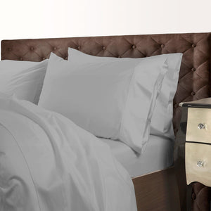 Royal Comfort 1000TC Cotton Blend Quilt Cover Sets Queen - Silver
