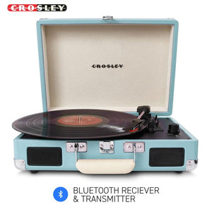 CROSLEY Crosley Cruiser Turquoise - Bluetooth Portable Turntable
