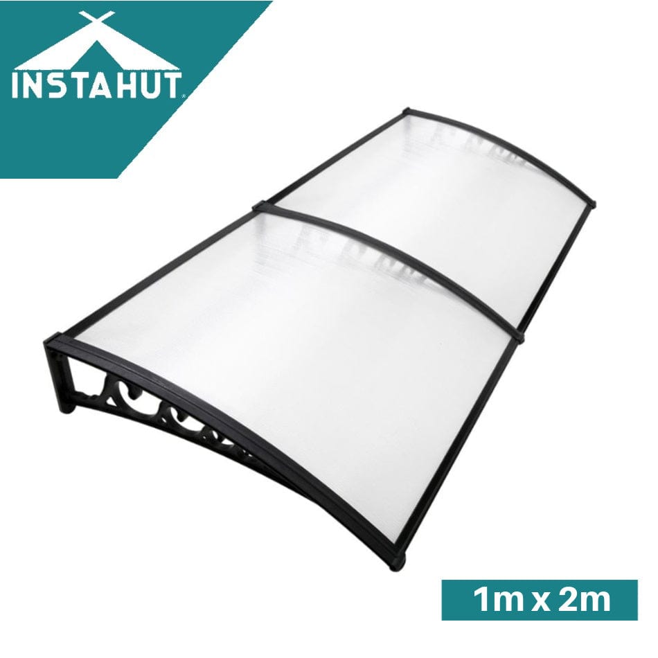 Window Door Awning Shade 1 x 2m - Transparent