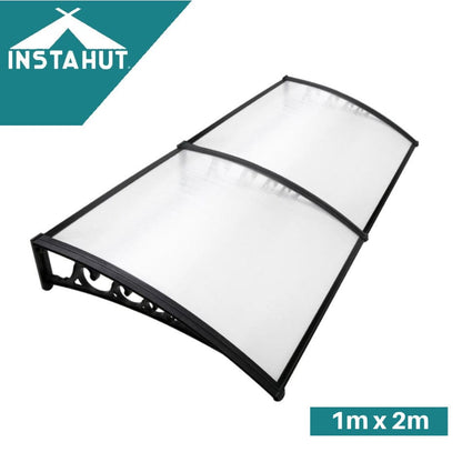Window Door Awning Shade 1 x 2m - Transparent
