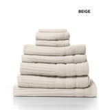Royal Comfort Eden Egyptian Cotton 600 GSM 8 Piece Towels Pack Beige