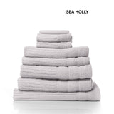 Royal Comfort Eden Egyptian Cotton 600 GSM 8 Piece Towels Pack Sea Holly