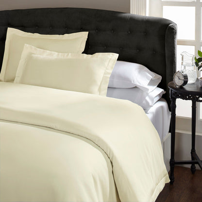 Royal Comfort 1500 Thread count Cotton Blend Quilt Cover Set - King -Ivory