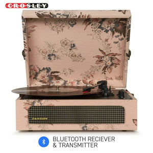 CROSLEY Crosley Voyager Floral - Bluetooth Portable Turntable