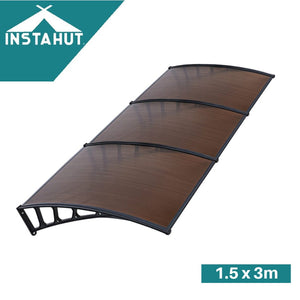 Window Door Awning Door Canopy Outdoor Patio Cover Shade 1.5mx3m DIY BR